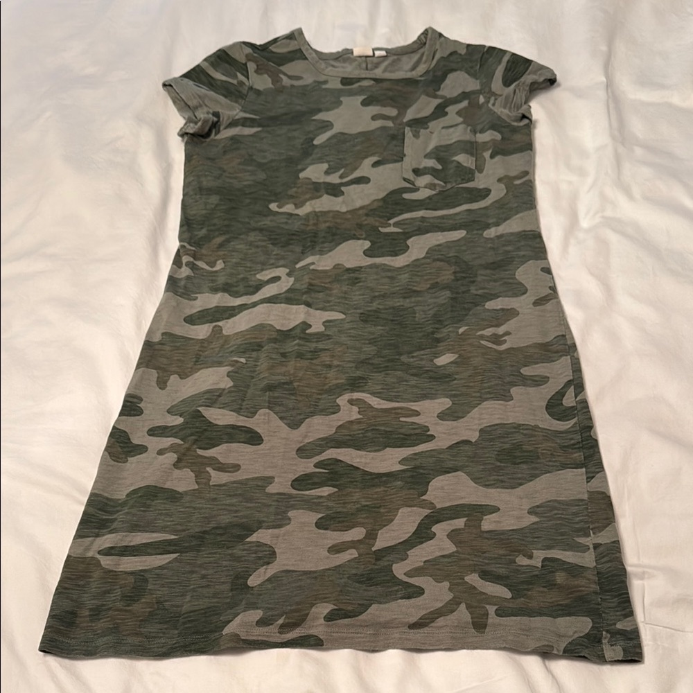 Camouflage T-Shirt Dress